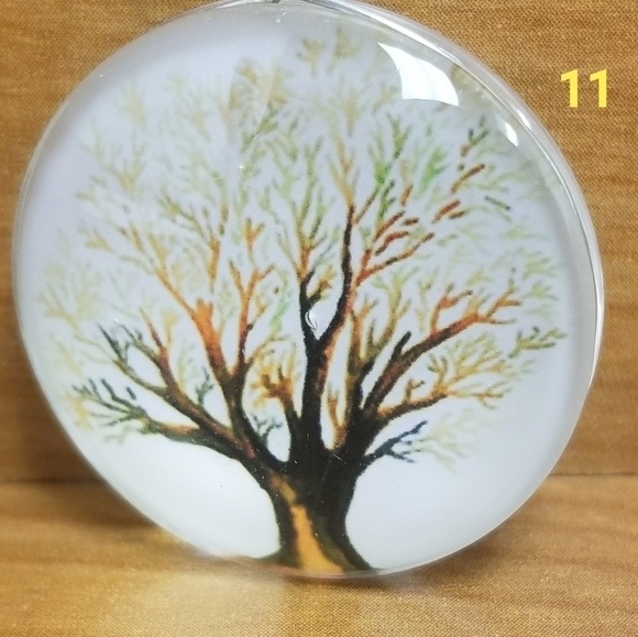 💐3 For $15💐Watercolor Tree Pendant Necklace - Picture 8 of 8